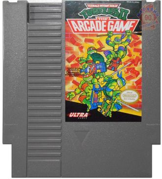 &quot;Turtles 2&quot; (The arcade game) Игра для NES (Made in Japan)