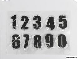 Штамп для творчества силикон "Потёртые цифры" 16 х 11 см