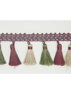 Многоцветная декоративная тесьма с кистями, продажа рулонами со склада
