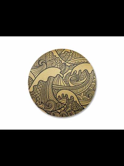 Магнитные клипсы  для штор "Морская волна", матовые. Серия "Алди", 45 мм