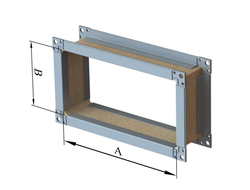 ПРЯМОУГОЛЬНЫЙ ВОЗДУХОВОД ОЦИНКОВКА - ВСТАВКА ГИБКАЯ ПРЯМОУГОЛЬНАЯ - 0,5-0,8