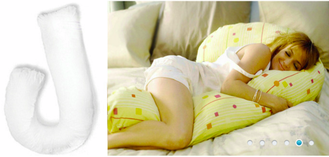 Подушка для беременных Big 280 с холлофайбером + наволочка хлопок 100% цвет бабочки