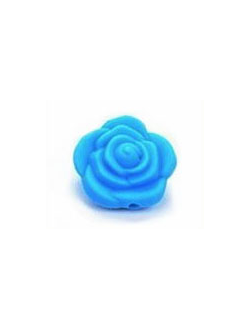 Силиконовый Цветочек 21 мм Голубой