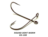 Крючки VIDO Round Bent Worm (большое ушко) VD-108 (3шт) №3/0