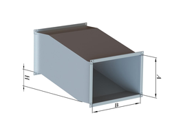 ПРЯМОУГОЛЬНЫЙ ВОЗДУХОВОД ОЦИНКОВКА - УТКА - 0,5-1,0