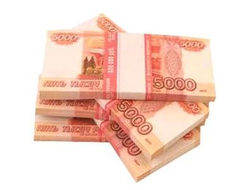Пачка денег - 5000 рублей сувенирная