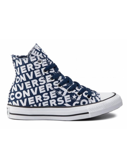 Converse All Star LOGO синие высокие