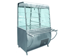 Прилавок-витрина холодильных закусок закрытый ПВВ(Н)-70Т-С-НШ Abat