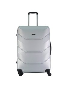 Пластиковый чемодан Freedom серый размер L