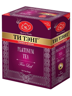 Чай Tea Tang чёрный классический пакетированный "Платинум", 100 шт. х 2,5 г, карт.