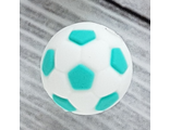 Футбольный мяч - бирюза
