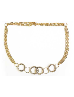 "Гюзель", подхват металлический с кольцами и стразами