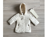 М.ZY 71 Куртка Moncler бежевая  (116,122,128,134)