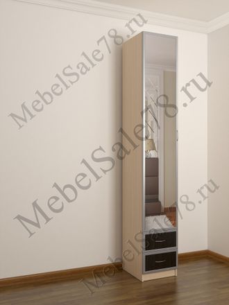 Небольшой шкаф с зеркалом и ящиками ШКР(I)№6
