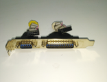 Планка COM DB-25 (25 pin) + COM DB-9 (9 pin) (комиссионный товар)