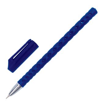 Ручка шариковая масляная BRAUBERG &quot;Orient&quot;, СИНЯЯ, корпус синий, игольчатый узел 0,7 мм, линия письма 0,35 мм, 142999