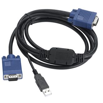 Кабель KVM для переключателей Kinan серий XM, XU, LS, XL, DL (SPHD-15 =&gt; USB+VGA(D-Sub), 5 метров (CH-5000U)