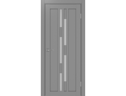 Межкомнатная дверь "Турин-551" серый (стекло сатинато)