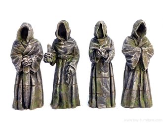 Monk statues (PAINTED)