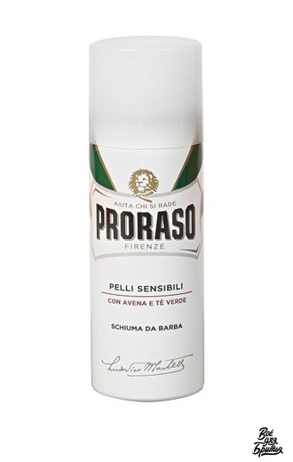 Пена для бритья Proraso Зеленый чай и овес, 50 мл