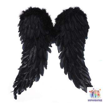 Крылья «Ангел», 50х50, цвет чёрный (Б)