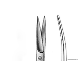 Ножницы остроконечные 100 мм изогнутые П-13-442 Sammar