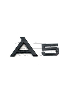 Чёрная эмблема A5 на багажник Audi, шильдик