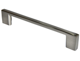 Ручка мебельная прямая плоская №1165, 128мм, бруш никель