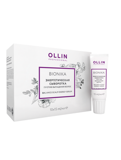 OLLIN Bionika Энергетическая сыворотка против выпадения волос Balance Scalp Energy Serum, 6х15 мл
