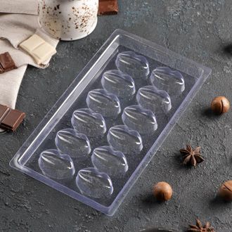 Форма для шоколада «Поцелуй», 12 ячеек, 22×11 см