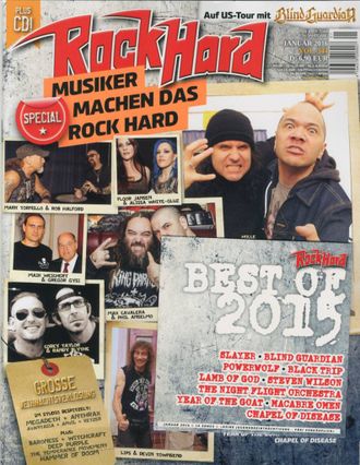 ROCK HARD Magazine January 2016 ИНОСТРАННЫЕ МУЗЫКАЛЬНЫЕ ЖУРНАЛЫ