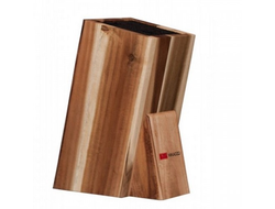 Универсальная деревянная подставка для хранения ножей любой формы и размера.