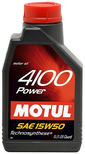 Масло моторное MOTUL 4100 Power 15W-50 1 л. Стандарты: ACEA A3 /B4, API SL /CF Одобрения: VW, MB