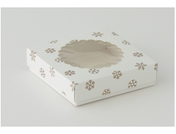 Коробка на 1 печенье со съемной крышкой (11*11*3 см)