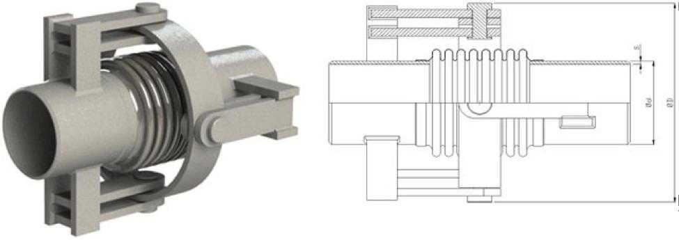 Компенсаторы сильфонные осевые КСО|Осевые компенсаторы типа КЛО