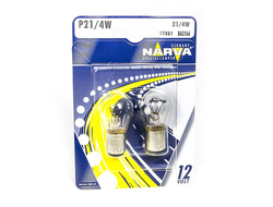 Лампа NARVA P21/4W 12V к-кт 2 шт. в блистере