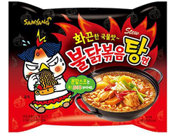 Лапша со вкусом острой курицы Hot chicken flavor ramen 145 г