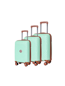 Комплект из 3х чемоданов Somsonya Sound Полипропелен S,M,L Мятный
