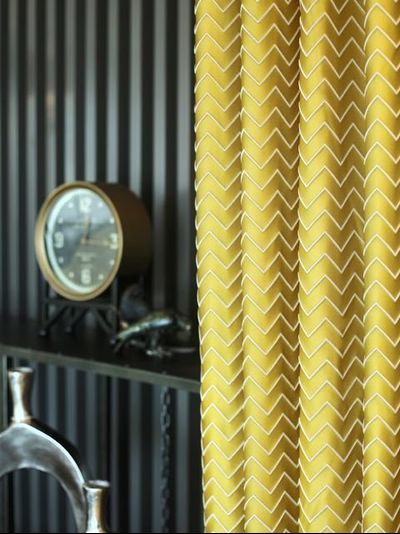 Flour, портьера с шевроном, шелковистая