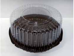 Контейнер пластиковый для торта круглый (Т 250),  27*12 см, 5 штук