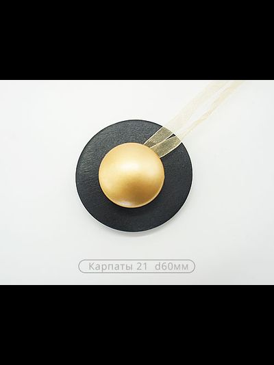 Арт. Карпаты 21. Деревянные магнитные подхваты с металлическим декором