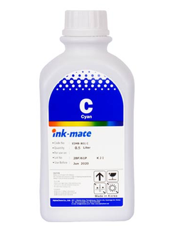 Чернила Ink-Mate синие Cyan для принтеров Epson L100, L110, L120, L200, L210, L300, L350, L355, L550, L555, L800, L805, L1300, L1800, ET-4550, ET-4500, ET-2550, ET-2500 водорастворимые 500мл