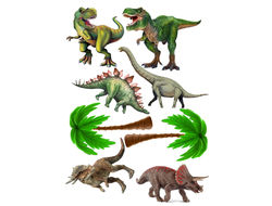 Вафельная картинка Динозавры, A4, №1