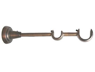 Двухуровневый держатель настенного карниза для труб 25 мм и дополнительных 16 мм или 19 мм. Опт