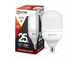 Лампа светодиодная ASD/InHome высокомощн. E27 25W (2250lm) 6500К 6K 230V 144x80 HP-PRO 1064