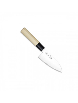 2511T34 Нож кухонный Deba(Japanese Style), L=10см., лезвие- нерж.сталь,ручка- пластик,цвет бежевый,