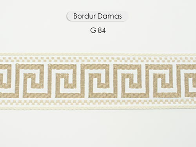 Арт. Damas Braid, серия Majestik. Жаккардовая лента с меандром