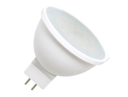 Лампа светодиодная Ecola MR16 GU5.3 220V 5.4W (5W) 4200K 4K 48x50 пласт./алюм.матов. M2RV54ELB