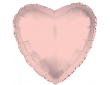Шар (18&#039;&#039;/46 см) Сердце, Розовое Золото, 1 шт.