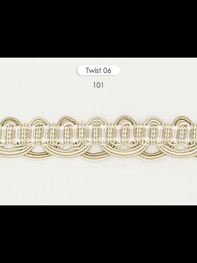 Twist 06, серия Delicious Decor . Тесьма оптом для отделки штор и текстиля, 2,7 см
